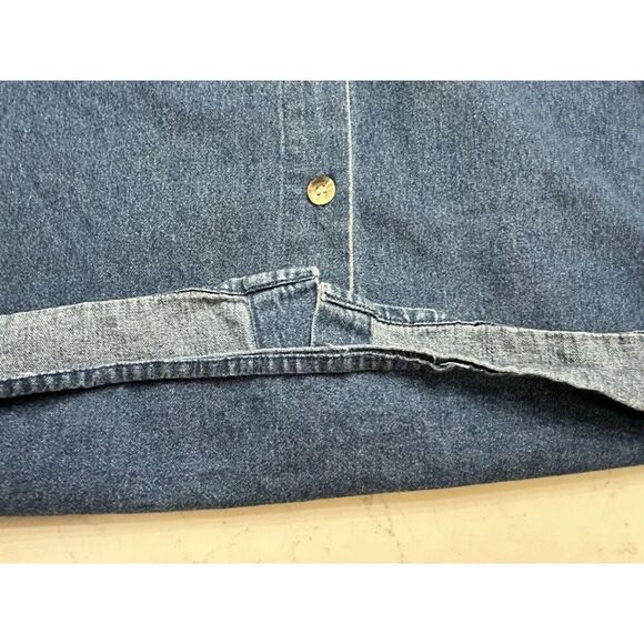 Vintage Denim Casey & Max Christmas Shirt Womens Size XL EMBROIDERED Fast Ship - Picture 9 of 13
